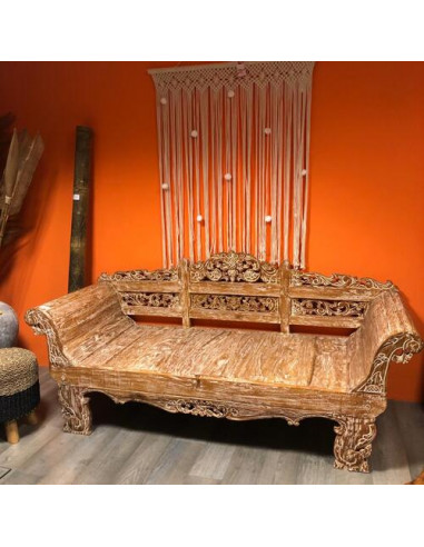 Véritable Banquette Balinaise - Teck