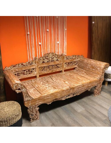 Véritable Banquette Balinaise - Teck
