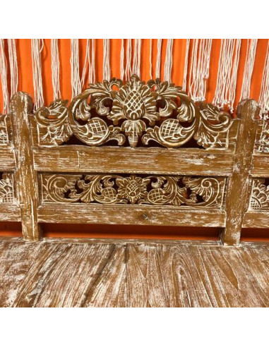 Véritable Banquette Balinaise - Teck