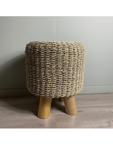 Tabouret Balinais Tressée - Naturel