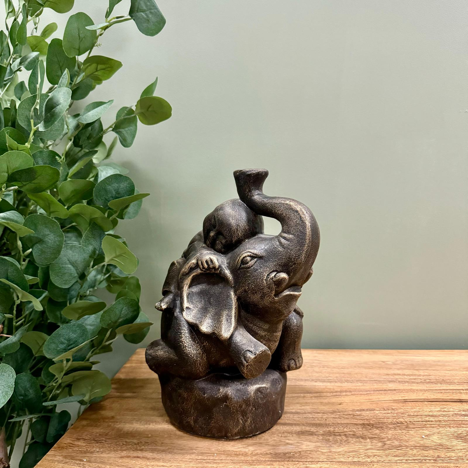 Statuette Bouddha sur éléphant 2