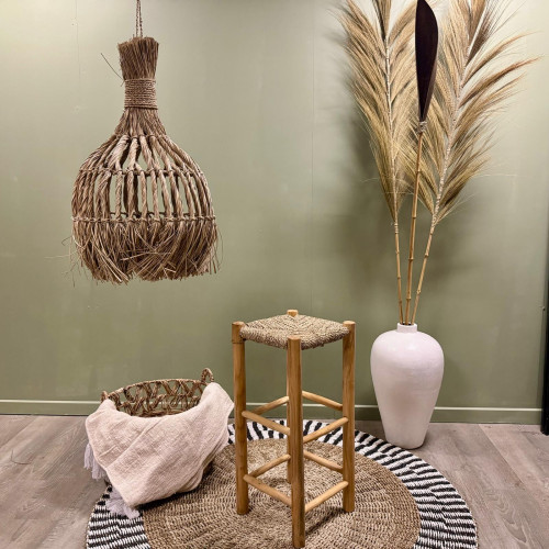 Tabouret de bar Teck & Cordes