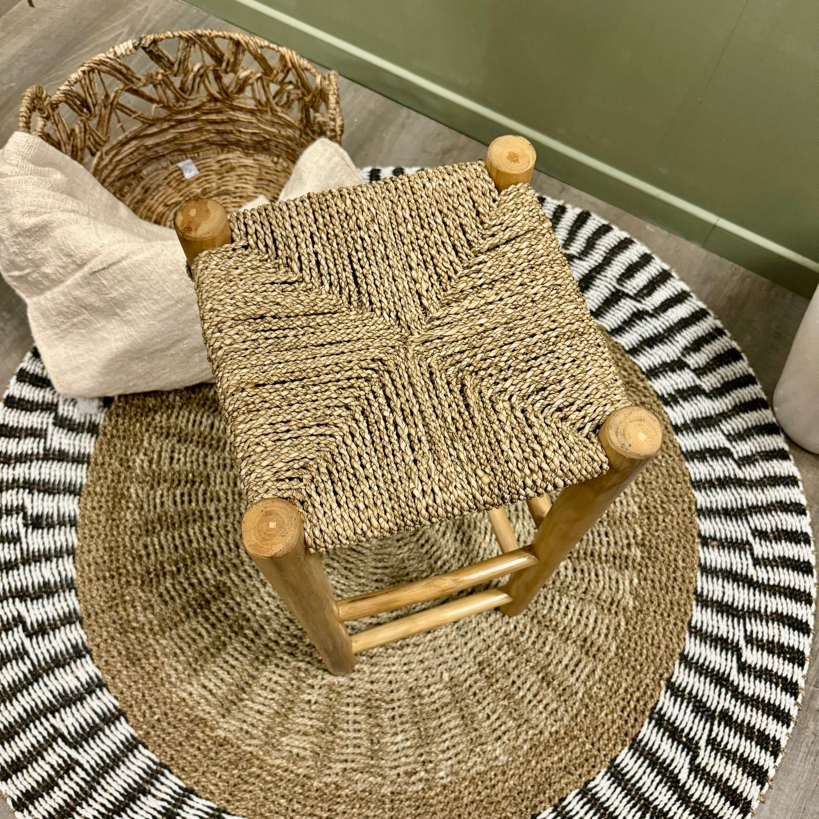 Tabouret de bar Teck & Cordes 2