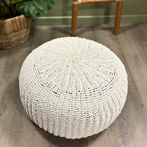 Pouf Balinais - Blanc