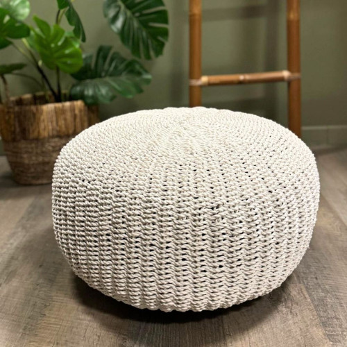 Pouf Balinais - Blanc
