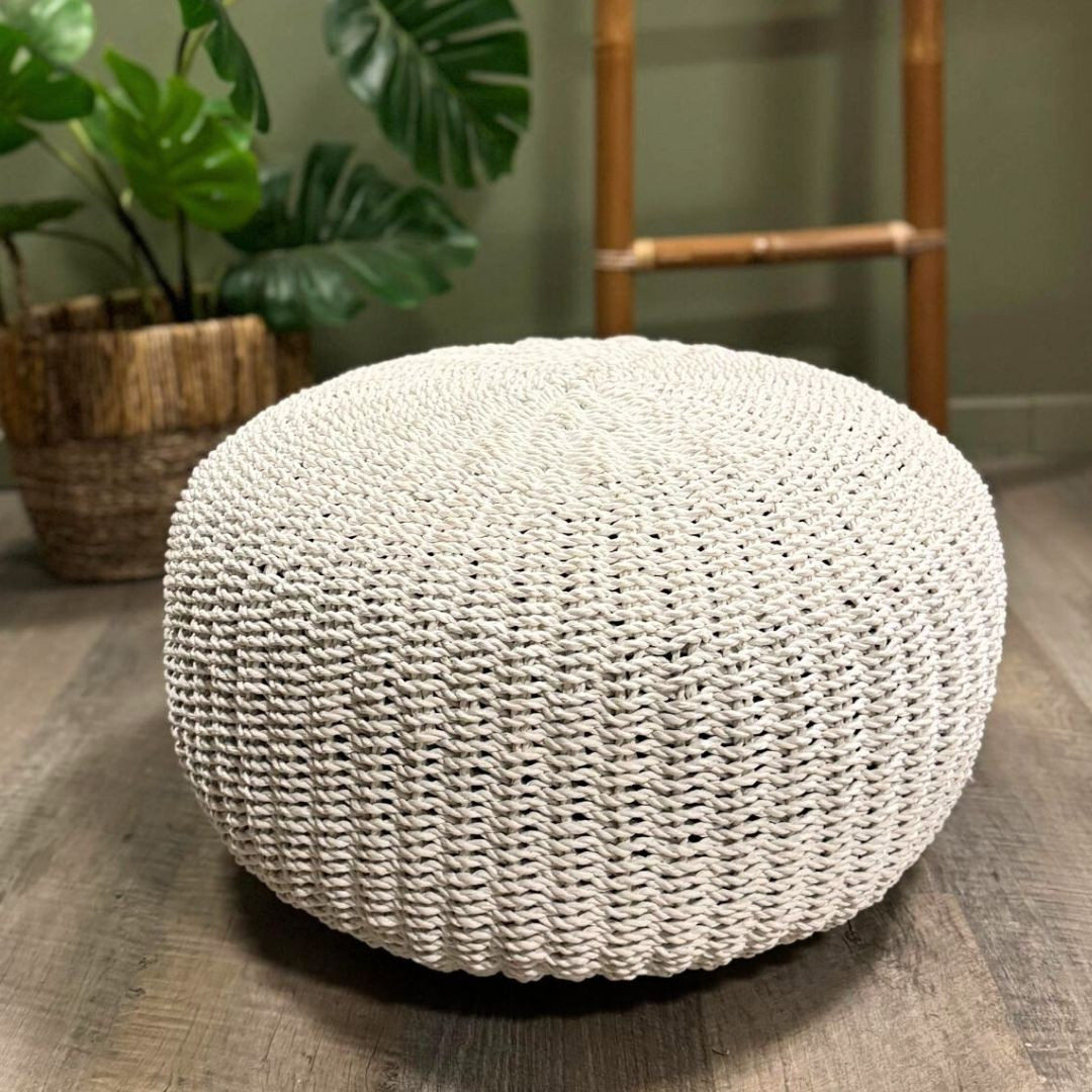 Pouf Balinais - Blanc