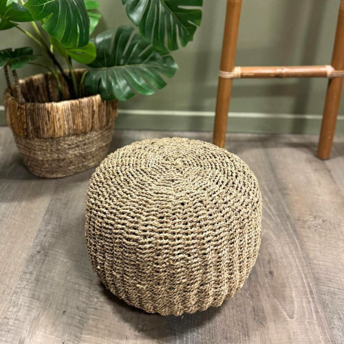 Mini Pouf Balinais - Naturel