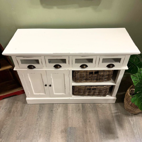 Meuble de rangement Mahogany blanc -...