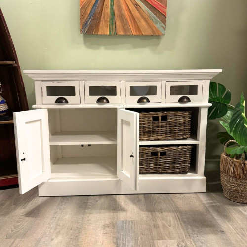 Meuble de rangement Mahogany blanc -...