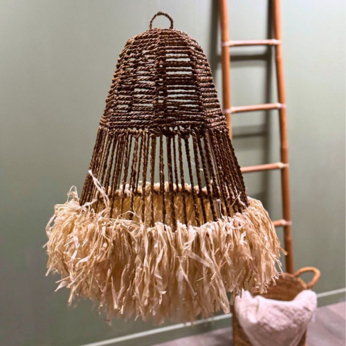Lustre écorce de Bananier et Franges