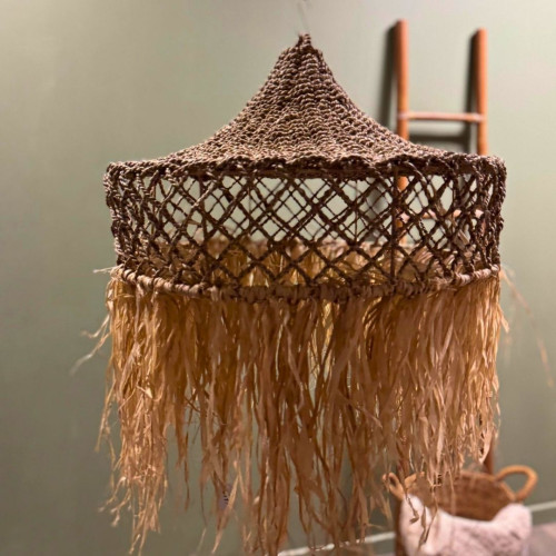Lustre pyramide Balinais Herbes Marines