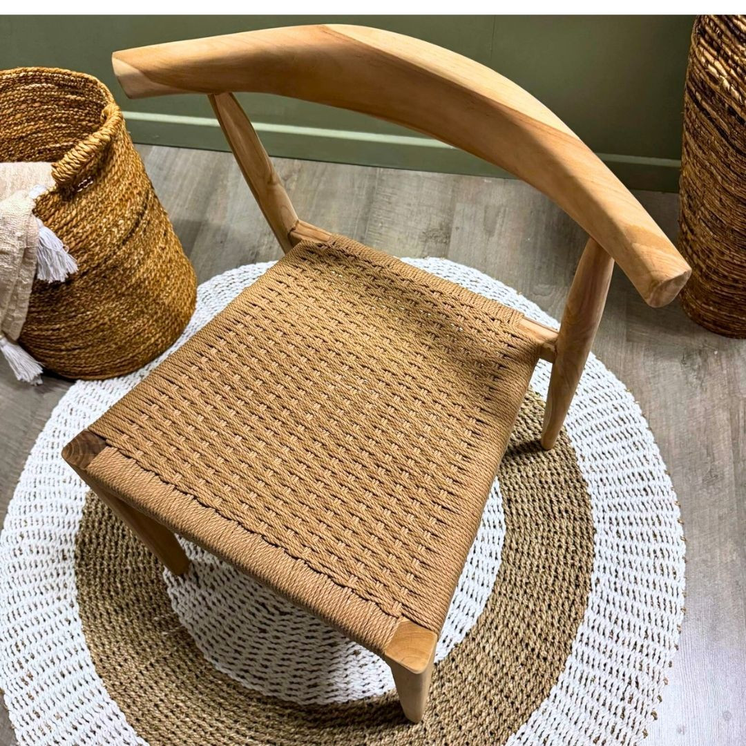 Chaise Teck et cordes 2