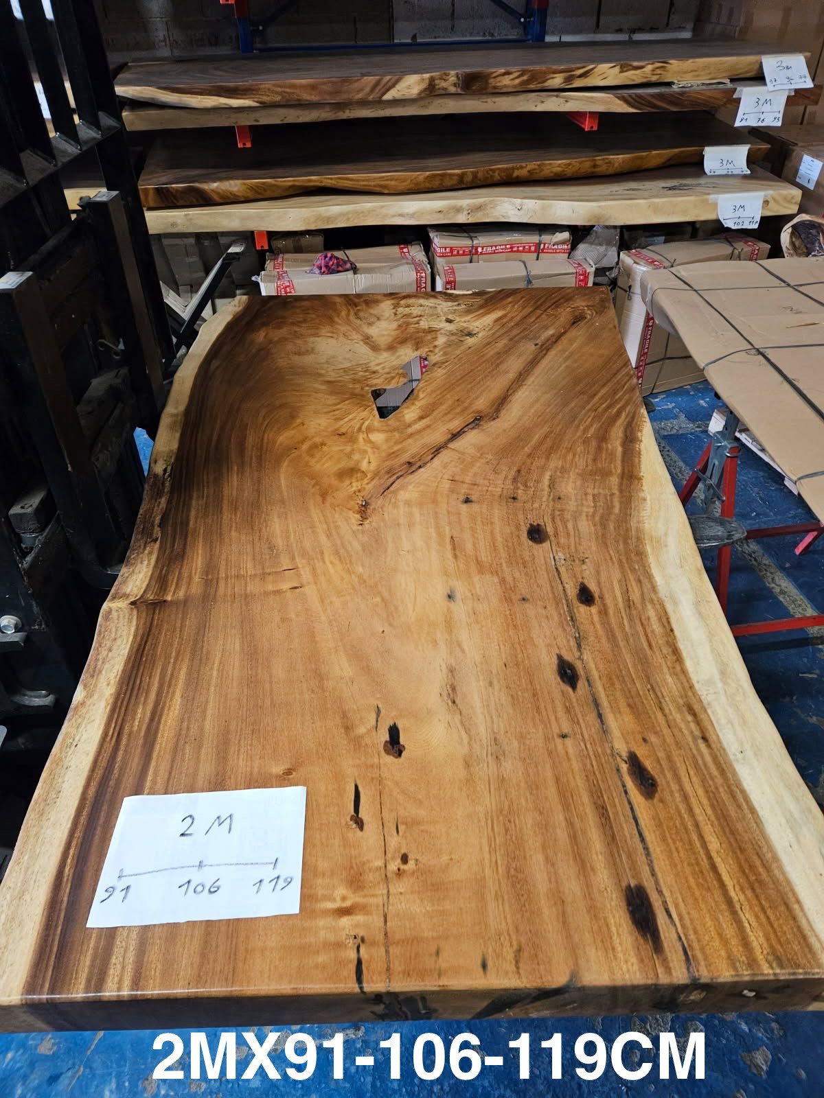 Table Suar - Pieds bois 2