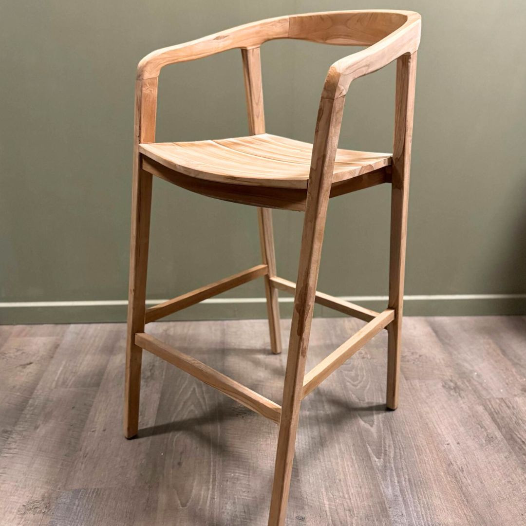 Chaise haute Teck Brut