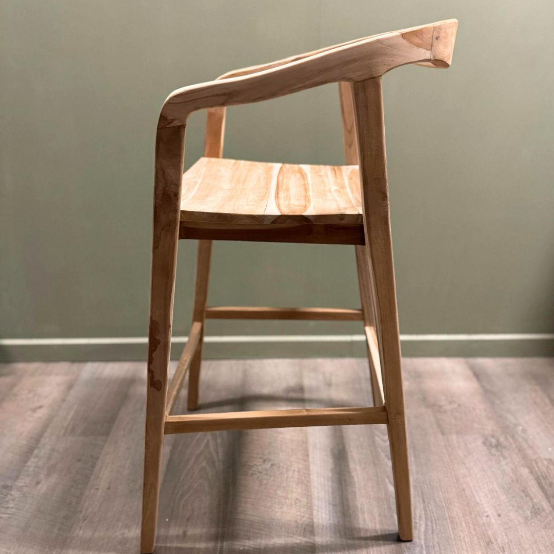 Chaise haute Teck Brut 2