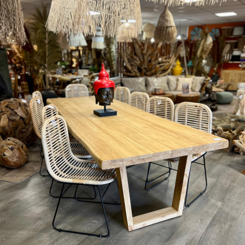 Table Teck SUR-MESURE