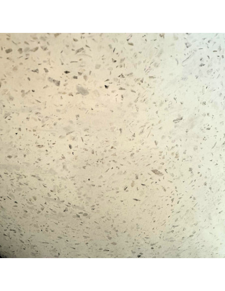 Baignoire sur socle Terrazzo blanc