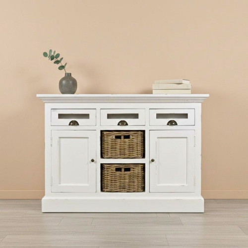 Meuble de rangement Mahogany blanc -...