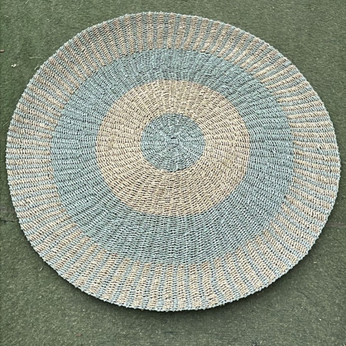 Tapis Balinais - cible Kaki/Naturel