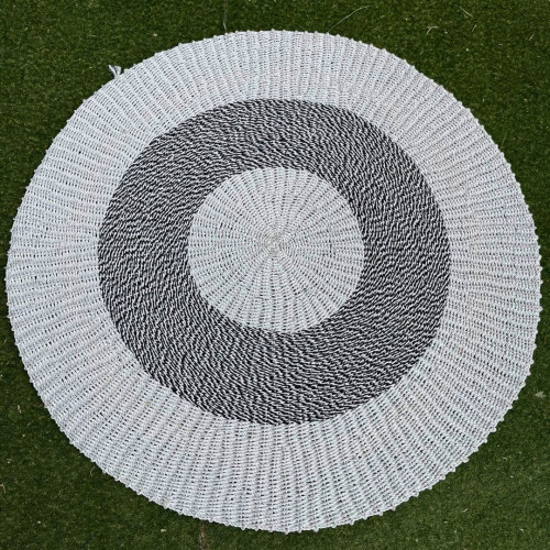 Tapis Balinais - cible Noir/blanc