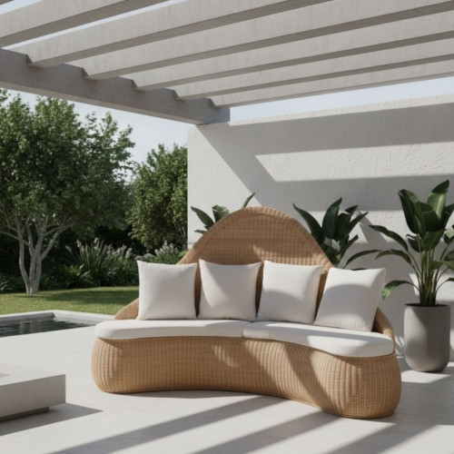 Banquette rotin - ALEGRA