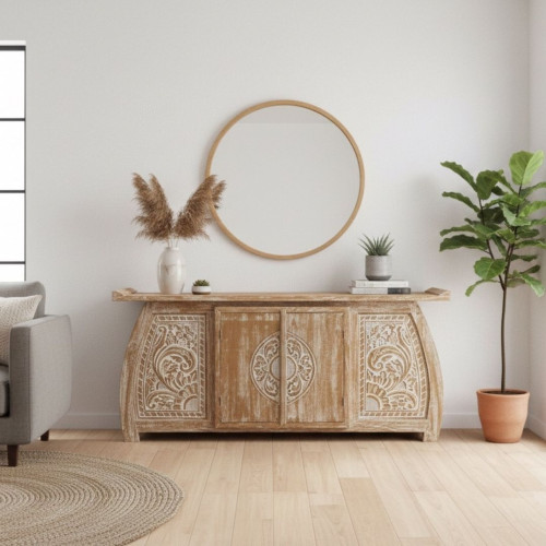 Buffet Teck Blanchi sculpté