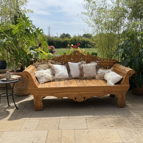 Véritable Banquette Balinaise - Teck