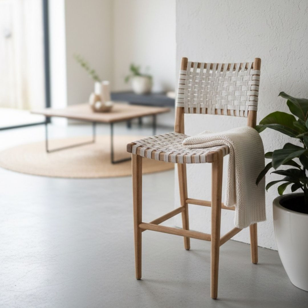Chaise haute Teck et cordes...