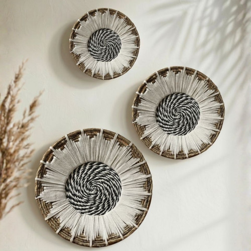 Coupelles de Bali - Naturel/Macramé...
