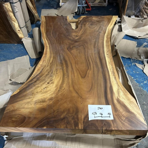 Table Suar - 2m50 x 123/94/151 cm