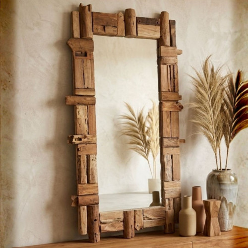 Grand Miroir assemblage Teck