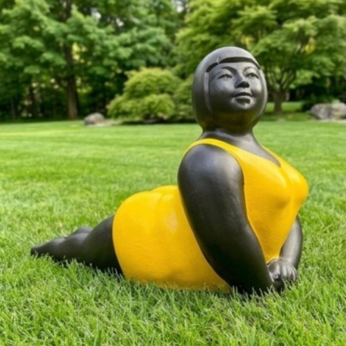 Baigneuse Yoga-Jaune