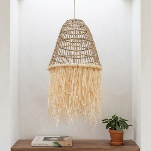 Lustre balinais Raphia