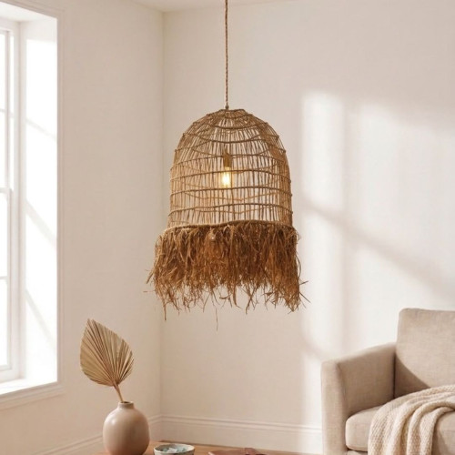 Lustre balinais Raphia XL