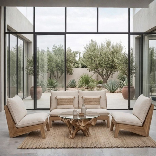 Salon de Jardin Teck Design - ULLUWATU