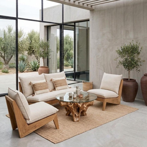 Salon de Jardin Teck Design - ULLUWATU