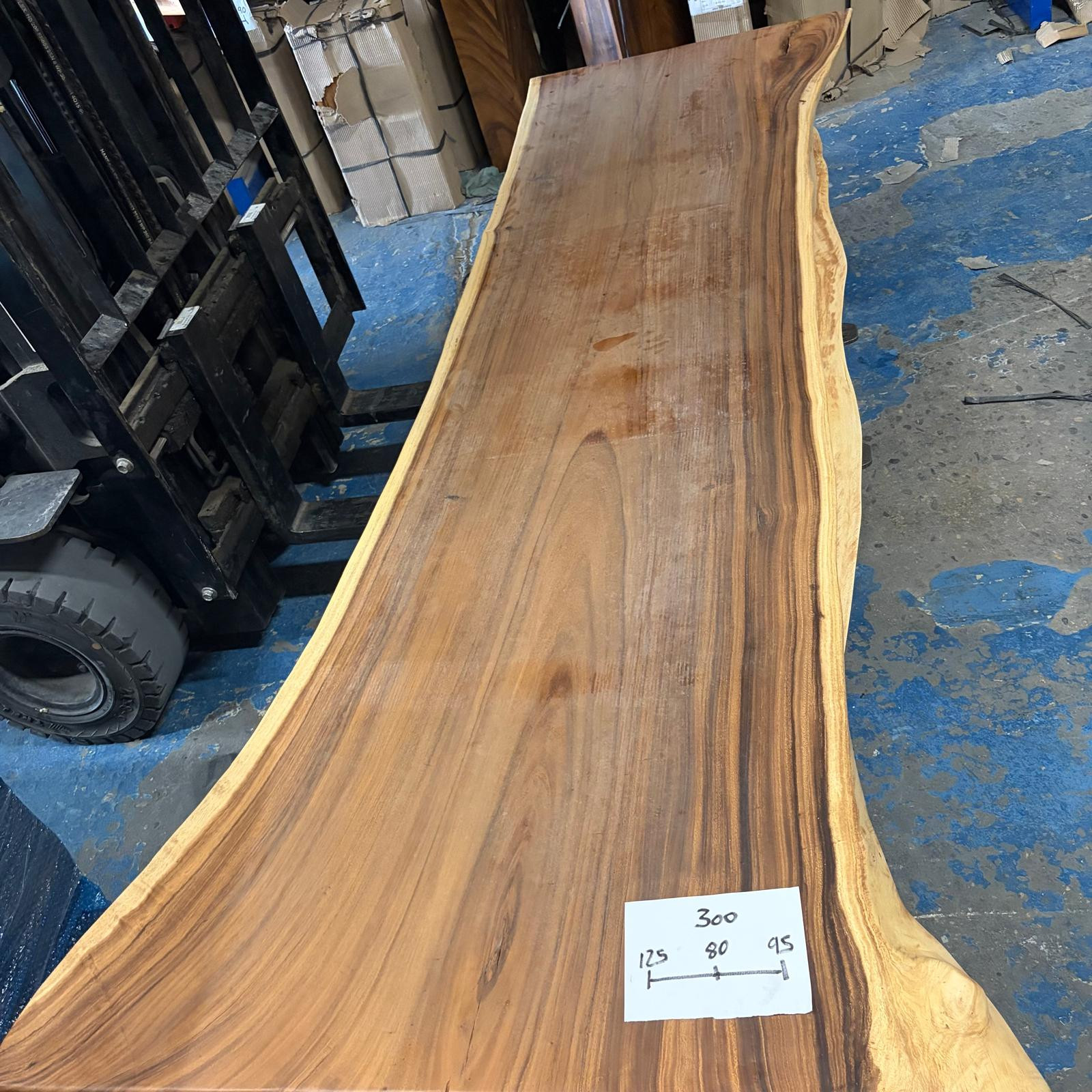 Table Suar - 3m x 125/80/95 cm
