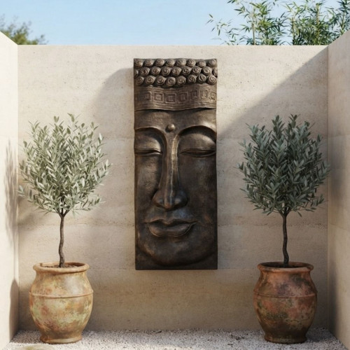 Tableau allongé Bouddha - Bronze