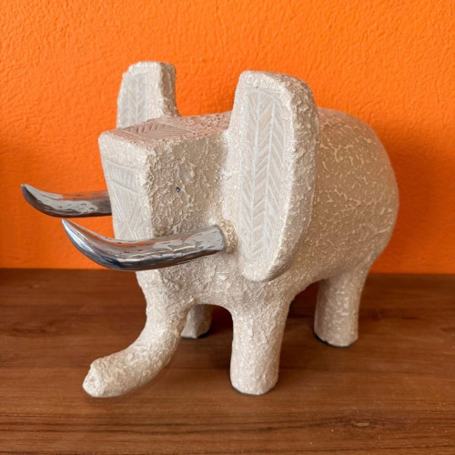 Statuette éléphant design - métal
