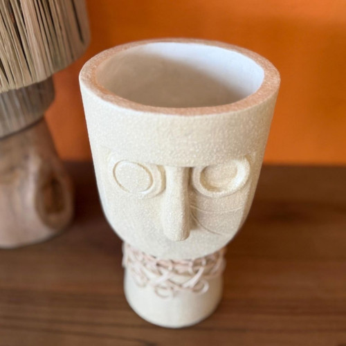 Statuette/vase design - Face art2